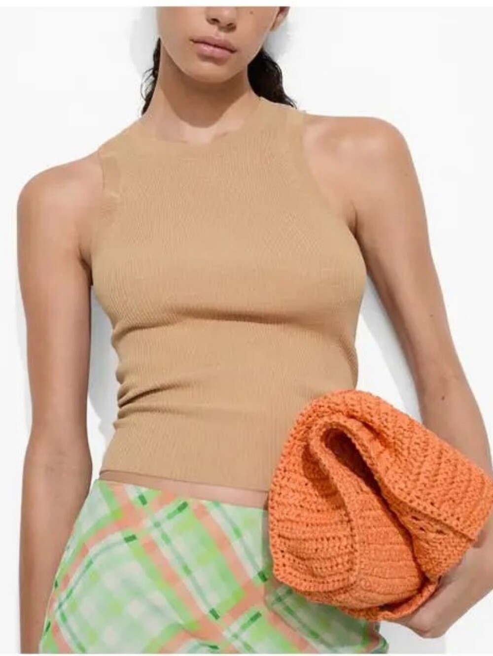 Mango MNG Karl Rib Knit Tank Top - Picture 4 of 11